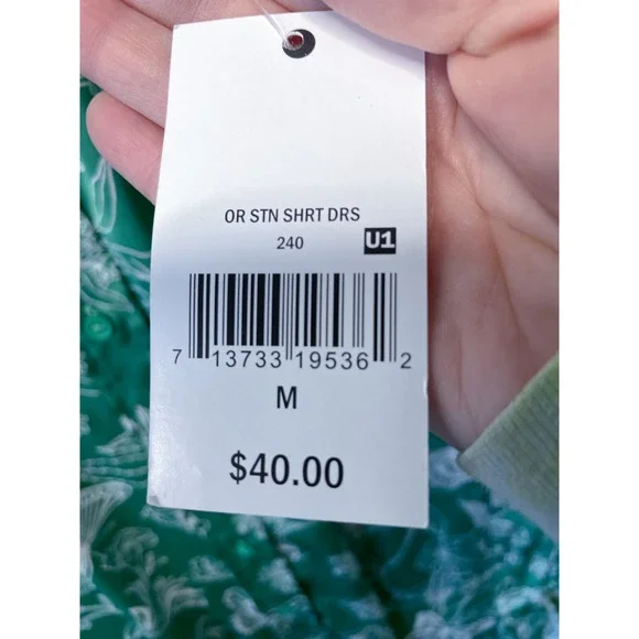 Ophelia Roe Dress Womens Medium Floral Button Front Shirt Dress Romantic - Picture 4 of 13